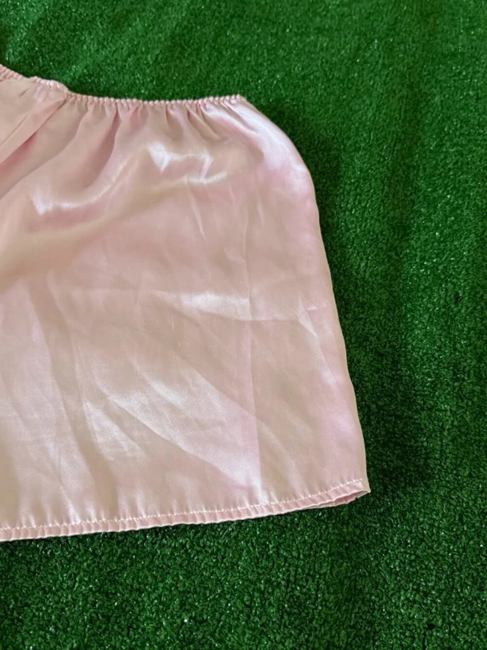 Secret Treasures High Waist Satin Light Pink Coquette Pajama Shorts Size L